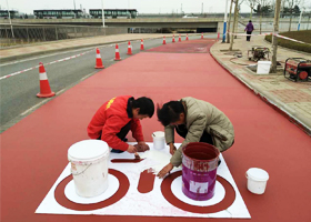 MMA彩色路面道路劃線